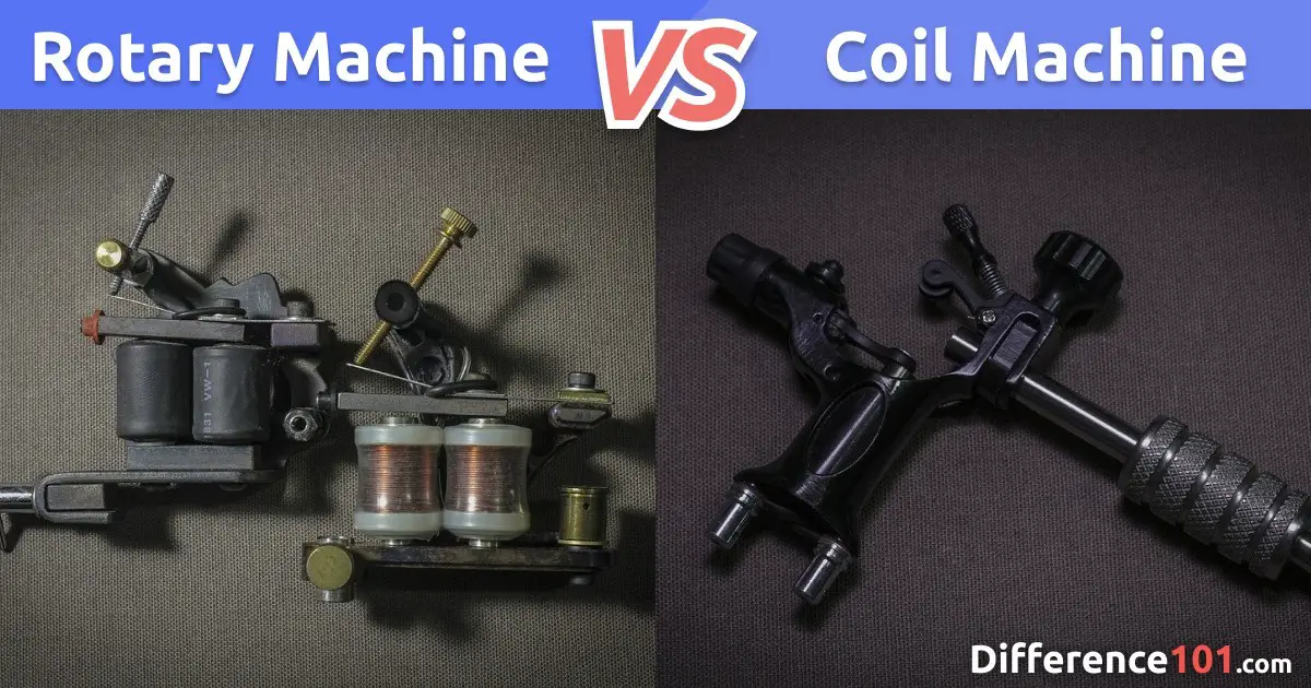 Rotary vs. Coil Tattoo Machine: Differences, Similarities, Pros & Cons |  Difference 101