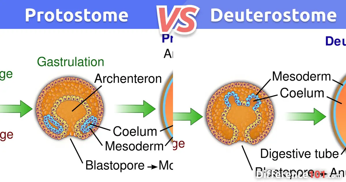 Protostome vs. Deuterostome: Top 7 Differences with Examples