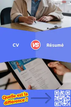 CV ou Résumé: Quelle est la différence?