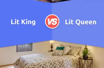 Lit King ou Queen: différence, dimensions, avantages et inconvénients