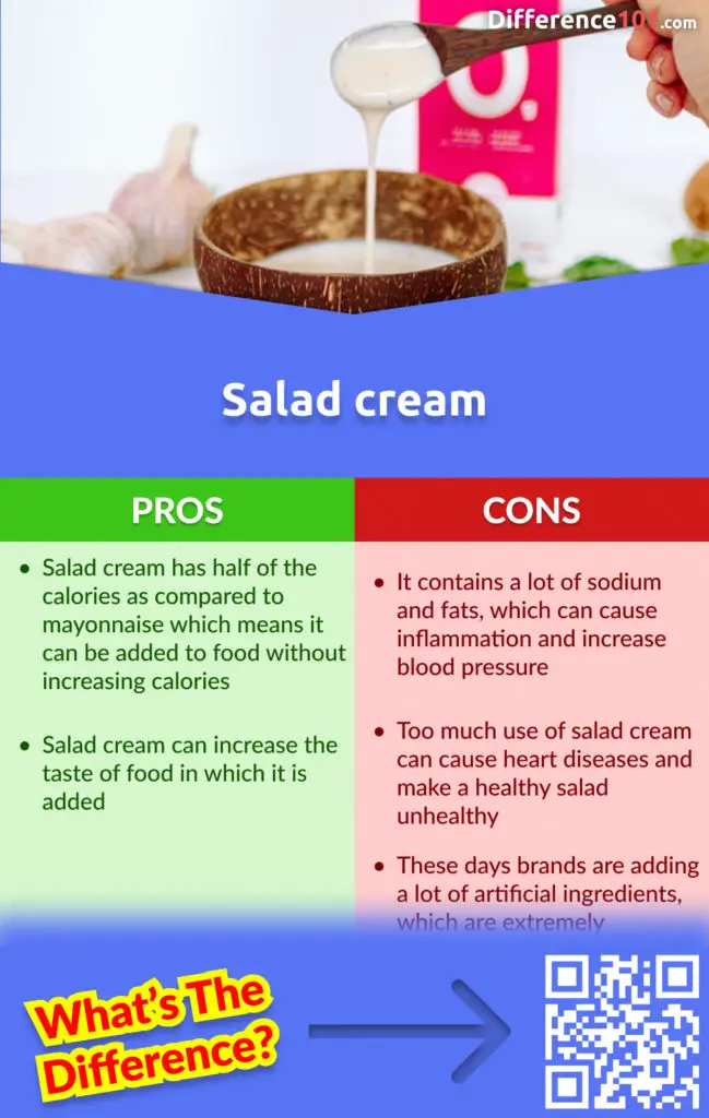 Pros and cons of salad cream