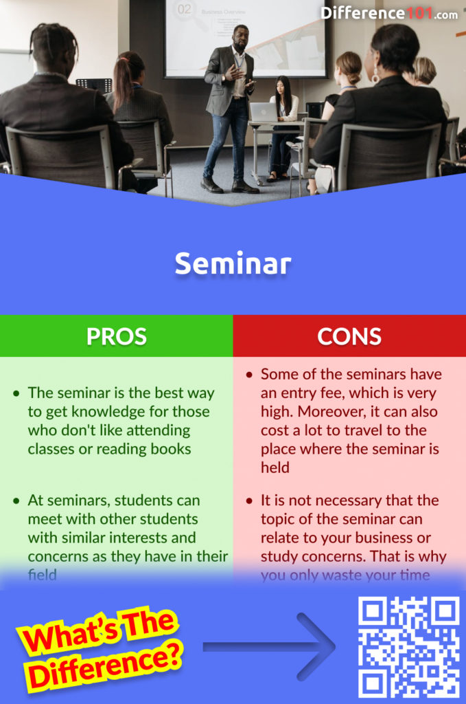 Pros and Cons of the Seminar