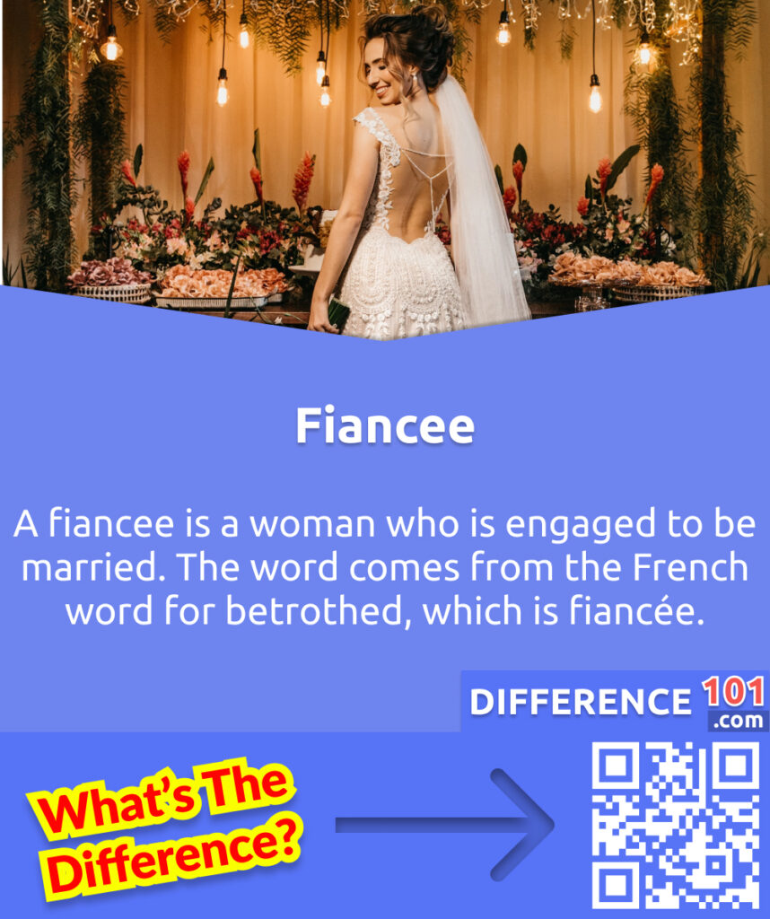 Qu'est-ce qu'une fiancée ? Une fiancée est une femme qui s'est engagée à se marier. Le mot vient du mot français pour fiancé, qui est fiancée.