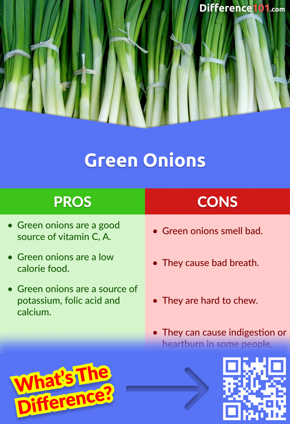 Cebolas verdes Pros & Consn