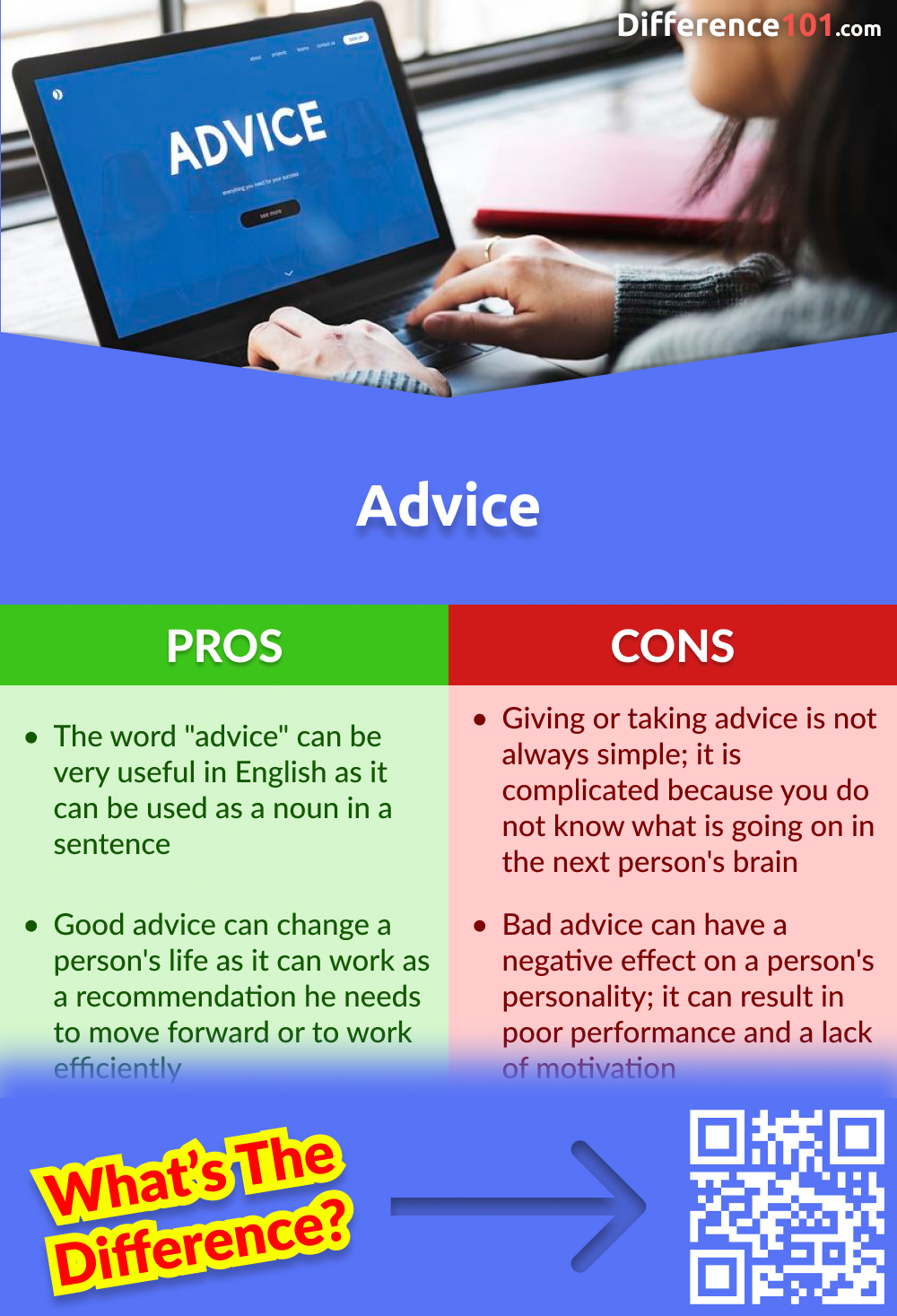 Advice Pros and Cons