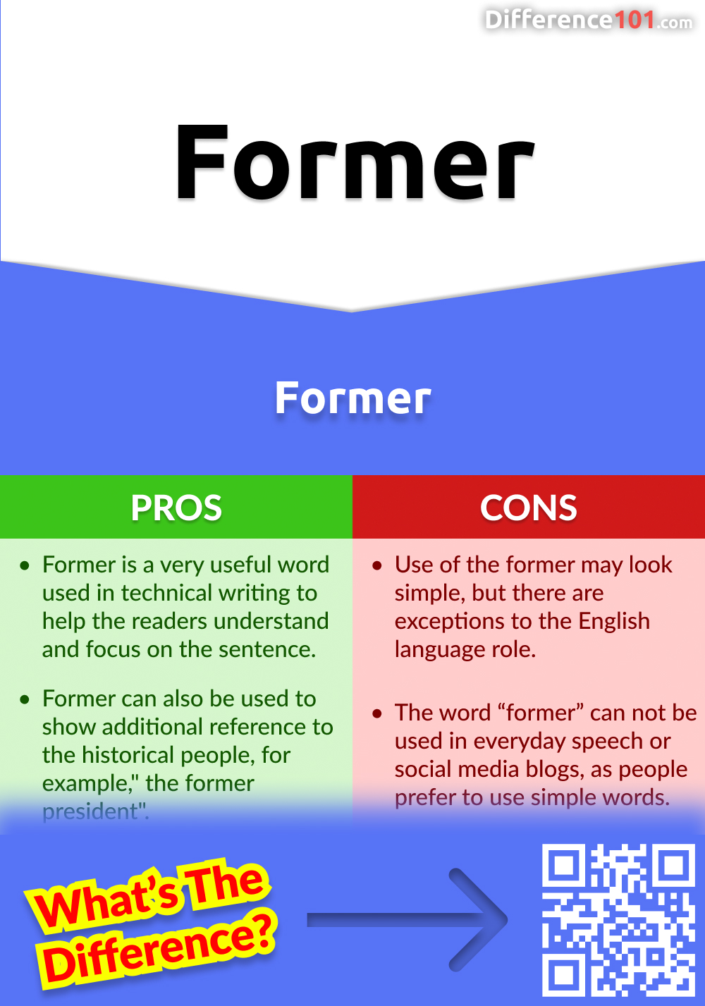 Former Pros and Cons