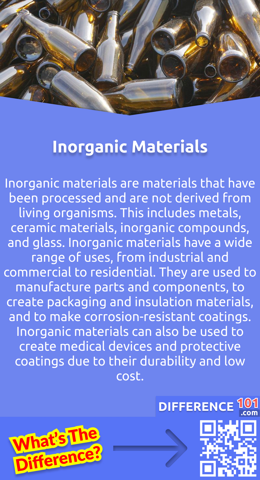 What Is Inorganic Materials? Inorganic materials are materials that have been processed and are not derived from living organisms. This includes metals, ceramic materials, inorganic compounds, and glass. Inorganic materials have a wide range of uses, from industrial and commercial to residential. They are used to manufacture parts and components, to create packaging and insulation materials, and to make corrosion-resistant coatings. Inorganic materials can also be used to create medical devices and protective coatings due to their durability and low cost. In addition to their use in industrial applications, inorganic materials are also used in paints, cleaners, and in construction materials such as concrete. Inorganic materials have excellent properties, making them a popular choice for many applications.