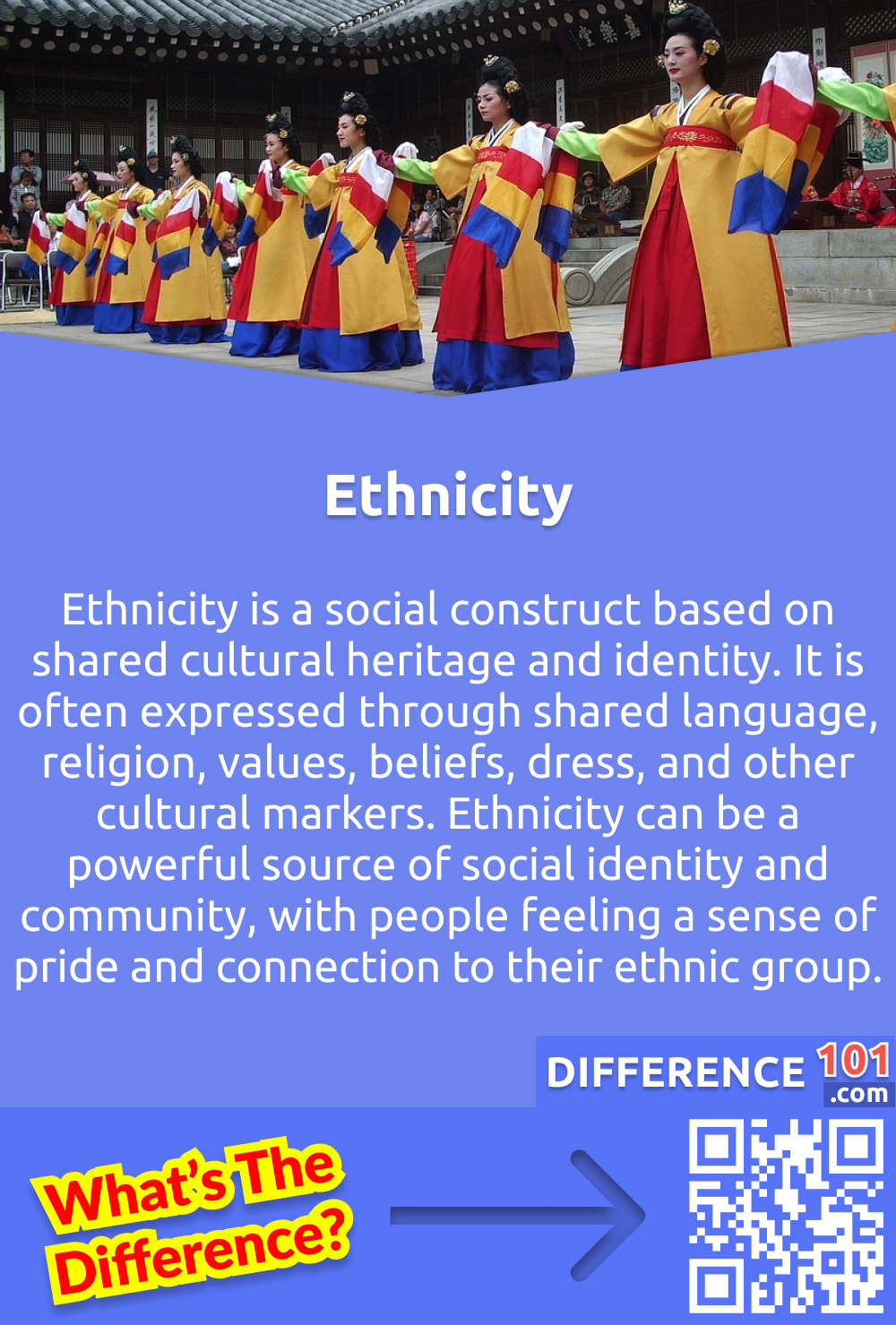 What Is Ethnicity? Ethnicity is a social construct based on shared cultural heritage and identity. It is often expressed through shared language, religion, values, beliefs, dress, and other cultural markers. Ethnicity can be a powerful source of social identity and community, with people feeling a sense of pride and connection to their ethnic group. However, it can also be a source of inequality and discrimination. For example, those from minority ethnic backgrounds may be subject to negative stereotypes, exclusion, and prejudice in society. Ultimately, ethnicity is a fluid concept that is continually changing and evolving.