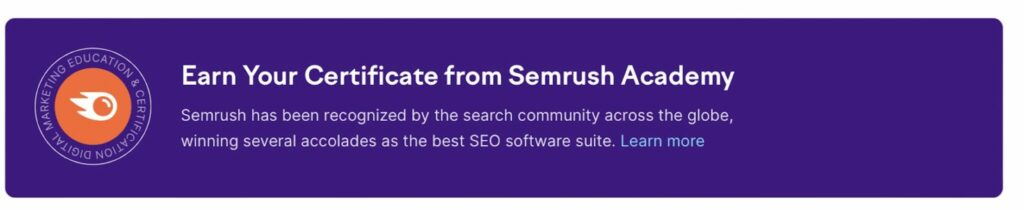 Semrush Certification - Difference 101