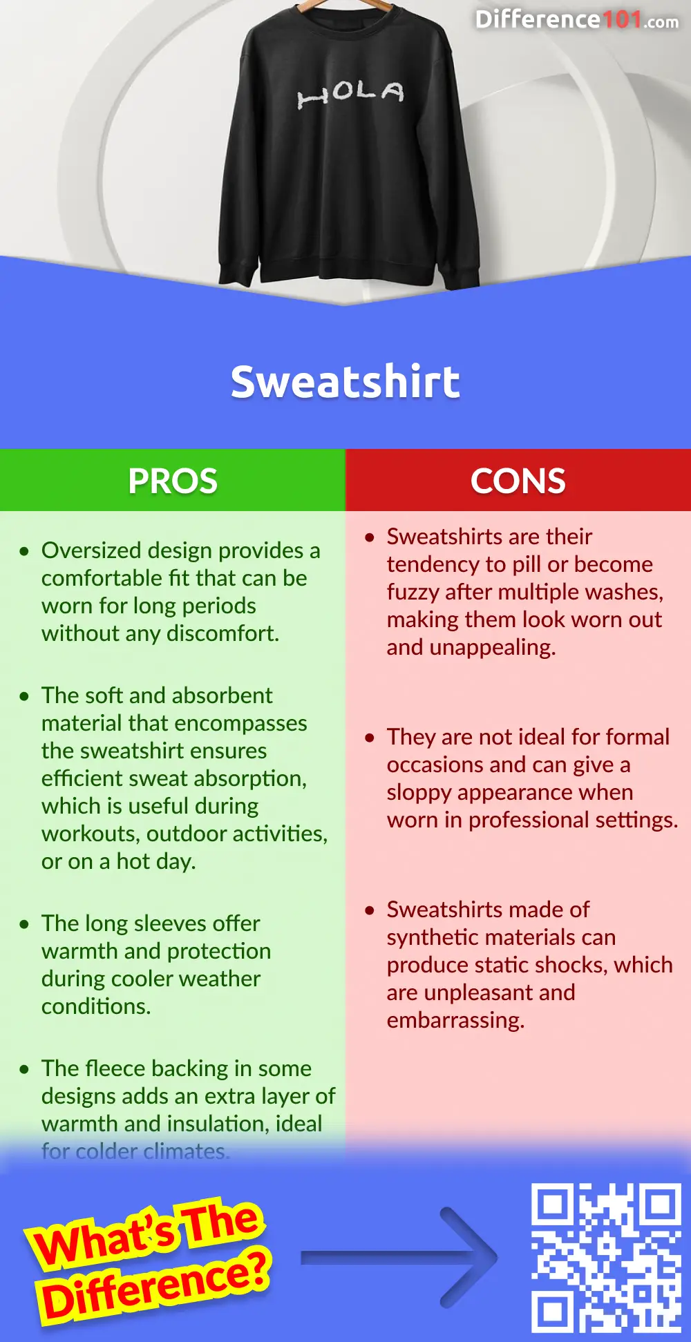 Sweatshirt Pros & Cons