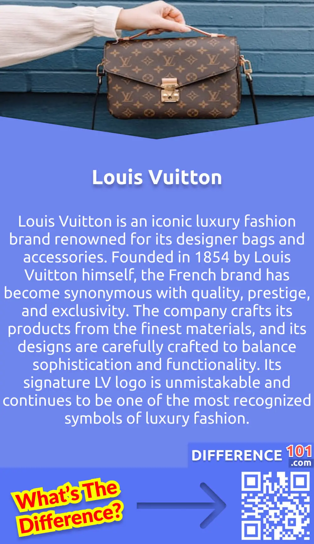 What Is Louis Vuitton? Louis Vuitton is an iconic luxury fashion brand renowned for its designer bags and accessories. Founded in 1854 by Louis Vuitton himself, the French brand has become synonymous with quality, prestige, and exclusivity. The company crafts its products from the finest materials, and its designs are carefully crafted to balance sophistication and functionality. Louis Vuitton has a worldwide reputation for its exquisite craftsmanship, attention to detail, and innovation, which makes it a popular choice among wealthy and fashionable individuals. Its signature LV logo is unmistakable and continues to be one of the most recognized symbols of luxury fashion.