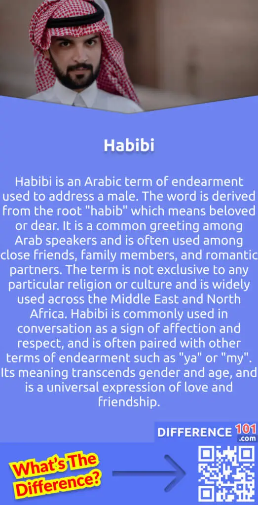 What Is Habibi?
Habibi is an Arabic term of endearment used to address a male. The word is derived from the root "habib" which means beloved or dear. It is a common greeting among Arab speakers and is often used among close friends, family members, and romantic partners. The term is not exclusive to any particular religion or culture and is widely used across the Middle East and North Africa. Habibi is commonly used in conversation as a sign of affection and respect, and is often paired with other terms of endearment such as "ya" or "my". Its meaning transcends gender and age, and is a universal expression of love and friendship.