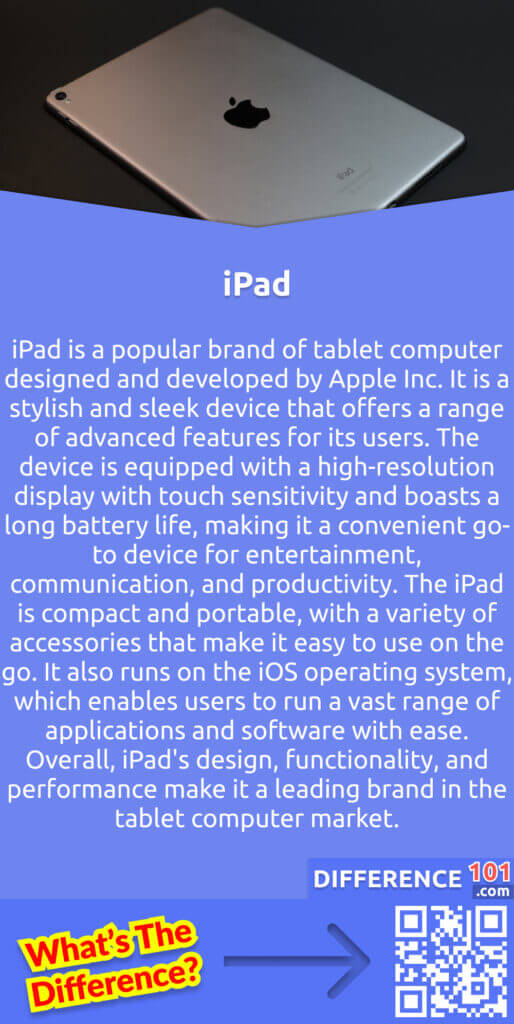 What Is iPad?
iPad is a popular brand of tablet computer designed and developed by Apple Inc. It is a stylish and sleek device that offers a range of advanced features for its users. The device is equipped with a high-resolution display with touch sensitivity and boasts a long battery life, making it a convenient go-to device for entertainment, communication, and productivity. The iPad is compact and portable, with a variety of accessories that make it easy to use on the go. It also runs on the iOS operating system, which enables users to run a vast range of applications and software with ease. Overall, iPad's design, functionality, and performance make it a leading brand in the tablet computer market.