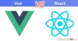 What is the difference between Vue and React?