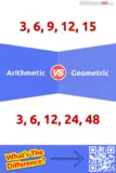 Aritmética vs. Geométrica: Qual é a diferença entre aritmética e geométrica?