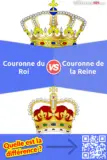 🤴 Couronne du Roi ou Couronne de la Reine 👸: Quelle est la différence entre la Couronne du Roi et la Couronne de la Reine?