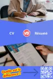 Quelle est la différence entre un CV et un Résumé?
