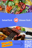 Garfo para salada versus garfo para jantar: Qual é a diferença entre um garfo para salada e um garfo para jantar?
